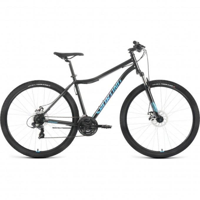 Велосипед FORWARD SPORTING 29 2.2 D (2022) черный/бирюзовый с рамой 17" 94947 CHERNYII/BIRYUZOVYII 17