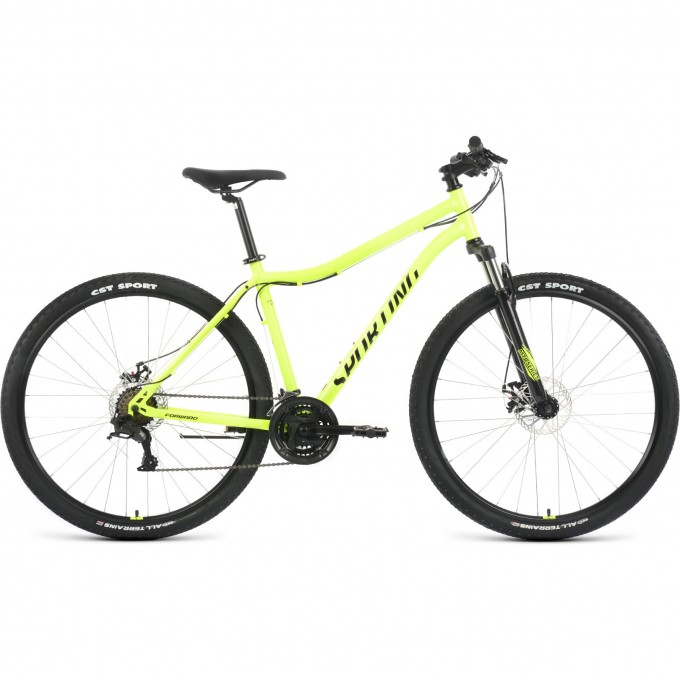 Велосипед FORWARD SPORTING 29 2.2 D (2022) ярко-зеленый/черный с рамой 17" 94947 ZELENYII/CHERNYII 17